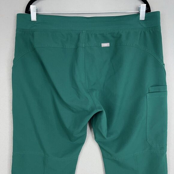 Figs Pants Womens XL Petite Green Yola Scrub Cargo Tech Minimal Utility Nurse - Picture 7 of 14